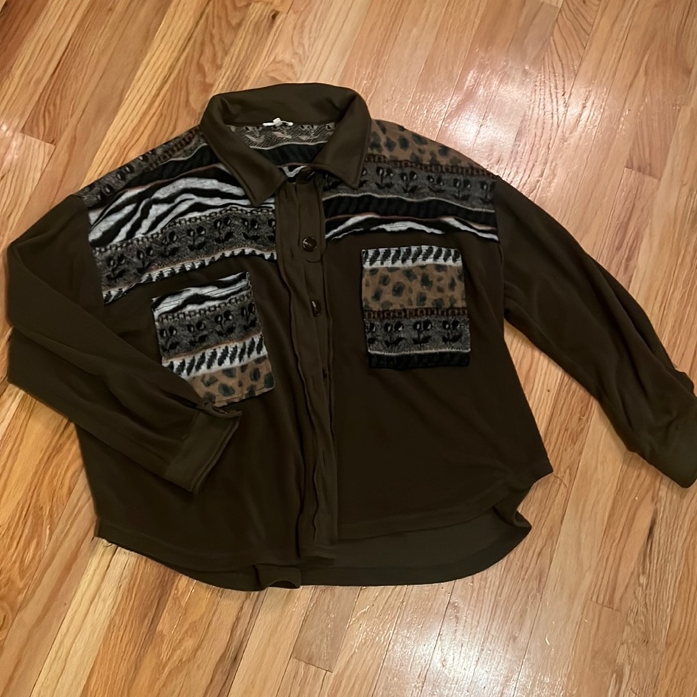 Fleece Button Up - Picture 2 of 3